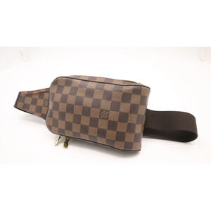 Louis Vuitton Geronimo Damier Ebene Canvas Sling Bag Vintage Shoulder Crossbody